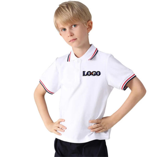 100-Organic-Cotton-Boys-Clothes-Unisex-School-Uniform-Polo-Shirts